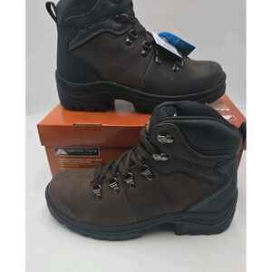 Ozark Trail Bandy Men's Hiking Boots Size 8 Dark Brown Leather Waterproof